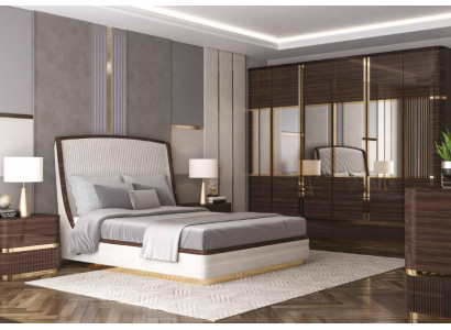 Bedroom Set Luxury Complete's Bed 2x Bedside table Wardrobe Wardrobe