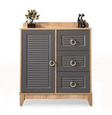Chest of drawers in Childrens room Modern Elegant Chest of drawers Wood Gray Furniture Design