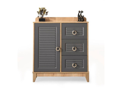 Chest of drawers in Childrens room Modern Elegant Chest of drawers Wood Gray Furniture Design