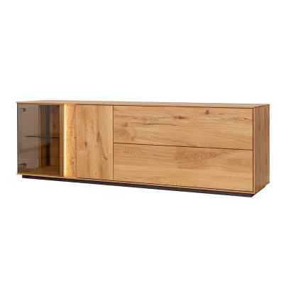 Brown TV wardrobe Living room TV lowboard Designer LED sideboard lowboard
