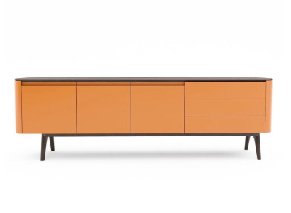 Sideboard Chest of drawers Luxury Cabinets Chests of drawers Living room Wood Furniture Orange