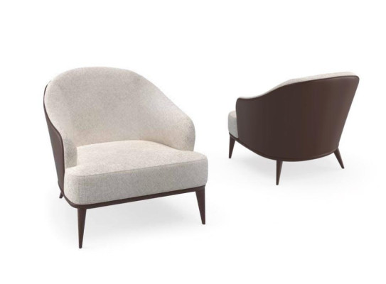 Armchair Seat Modern Design Living room brown style luxury TV armchair