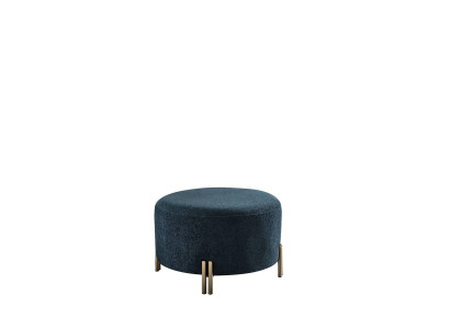 Designer Dark Blue Stool Living room Footstool Seat Furniture Noble Furniture