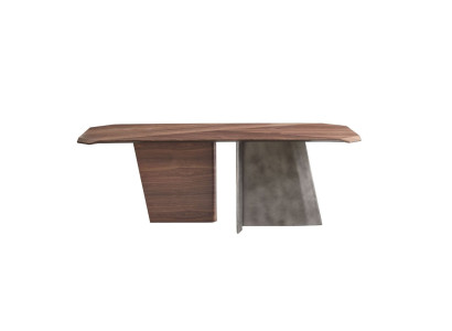 Designer brown dining table luxury wooden table dining room high quality furniture