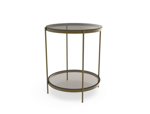 Side table Glass stylish new luxurious modern Gray Coffee table new