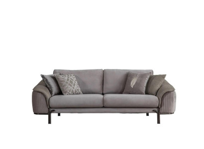 Luxury Gray Furniture Three Seater Sofa Living room Couch Fabric Sofa new upholstered sofa