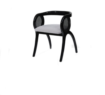 Gray and Black Designer Chair Luxurious Single Seater Dining room Chairs