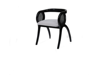 Gray and Black Designer Chair Luxurious Single Seater Dining room Chairs
