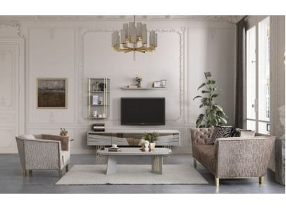 Gray living room wooden furniture designer TV wardrobe wall cabinets living furniture