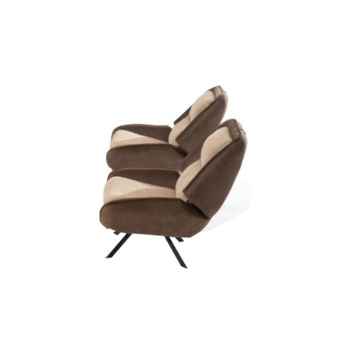 Beige-Brown Living room Armchair Stylish Set of 2 Upholstery Luxury Furniture
