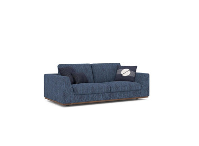 Living room Blue Two-seater Sofa Couch Modern Design Fabric Sofa Textile
