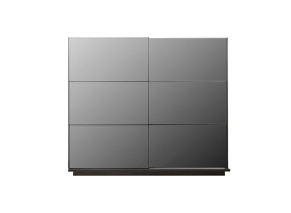 Black Wardrobe Bedroom Modern Wood Wardrobe Cabinet