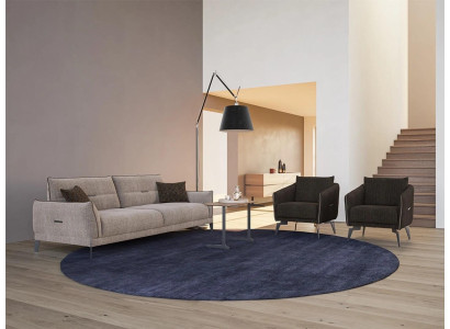 Luxury sofa three-seater couch furniture 2x armchair sofa set upholstered furniture 4 pieces.
