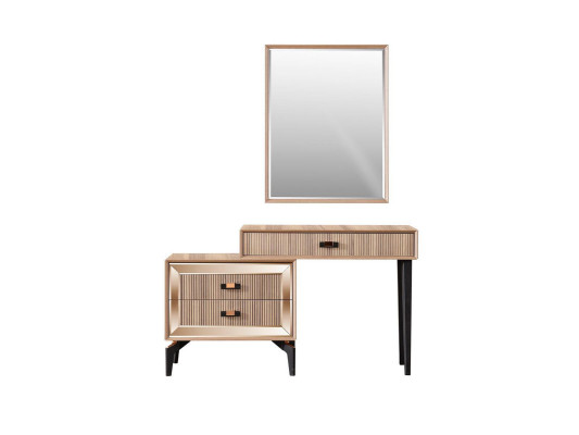 Luxury dressing table, dressing table, console table, chest of drawers set, 2 pieces, gold