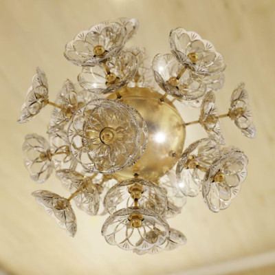 Crystal Chandelier Ceiling light hanging lamp Elite Bohemia Flower Neuf
