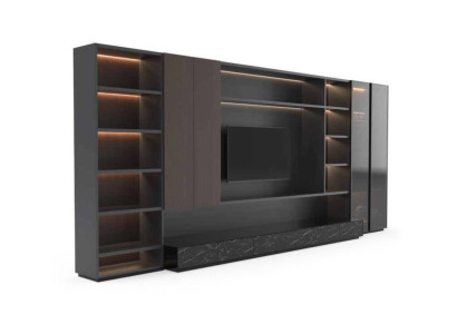 Modern Wall unit Living room Wall unit Modern brown Wood Wardrobe