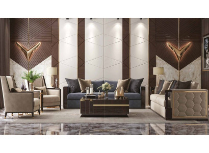 Sofa set 3+3+1+1 2x Sofa 3 Seater + 2x Armchair Modern Set Couches