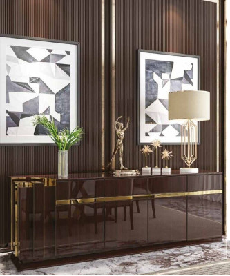Luxury Moder design Sideboard Modern Chest of drawers Living room Wood Chests of drawers