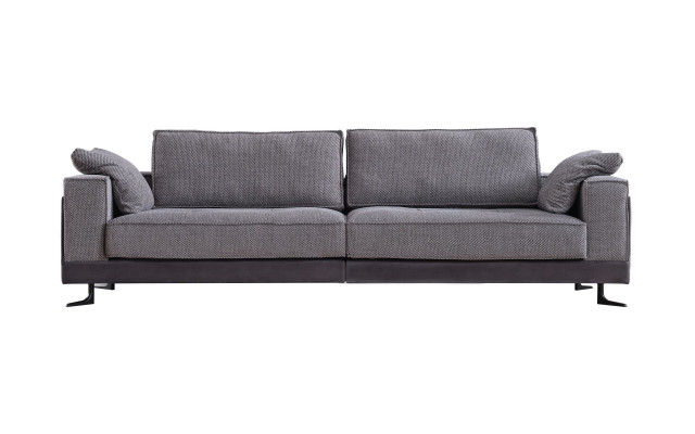 Gray Upholstery 4-Seater Couch Living room Four-Seater Sofa Luxury Furniture