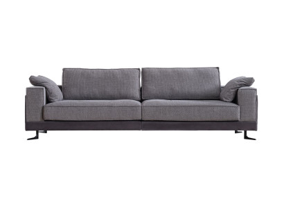Gray Upholstery 4-Seater Couch Living room Four-Seater Sofa Luxury Furniture