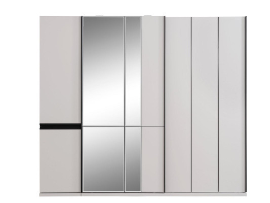 Clothes cupboards Modern Wardrobe Cabinets White Wood Mirror Luxury