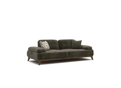 Gray Sofa Two-seater Upholstered furniture Furnishings Luxury Living room Upholstery Fabric