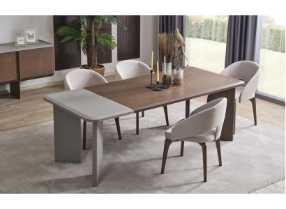 Modern dining set designer dining table 4x chairs 5 pieces stylish set new