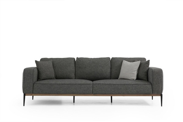 Four Seater Sofa 4 Seater Fabric Sofas Modern Design Living room Gray