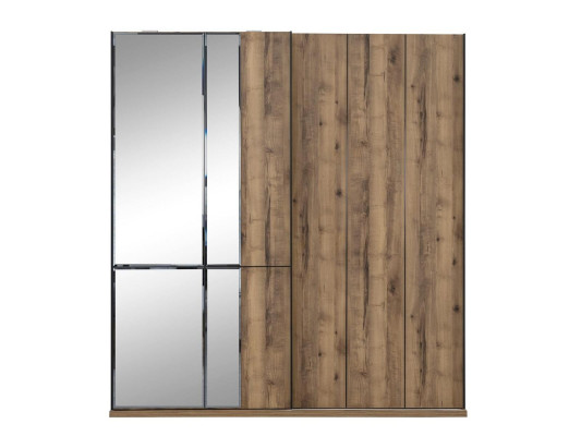 Design Clothes cupboards Wardrobe Cabinets Brown Wood Mirror new