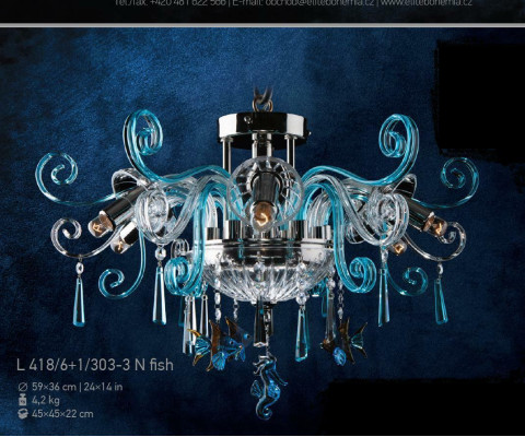 Crystal Light fixture Lamps Ceiling lamp Chandelier Light fixture Bohemia