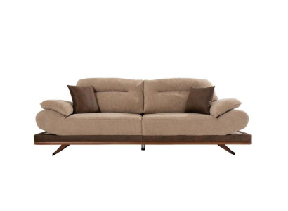 Designer Living room Set of 2x 3-Seater Sofas and 2x Armchair new 4-piece.