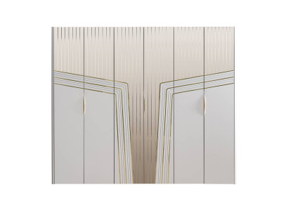 Modern White Wardrobe Wooden Cabinet Bedroom Luxury Furniture new