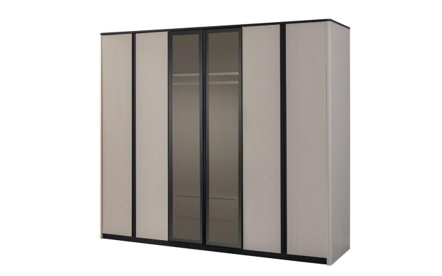 Wardrobe Wardrobe Wardrobe Modern Wooden Cabinet Gray