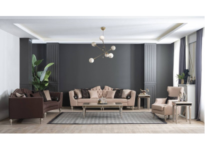 Living room sofa set 541 seater coffee table 2х side table new luxury