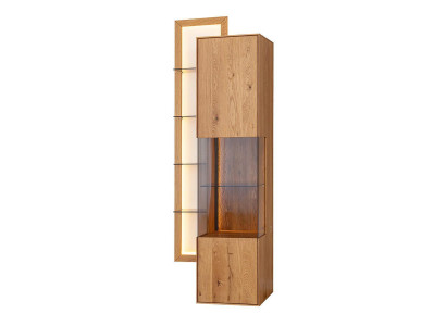 Designer Dining room Sideboard Brown Wood Wardrobe Living Room Display case new