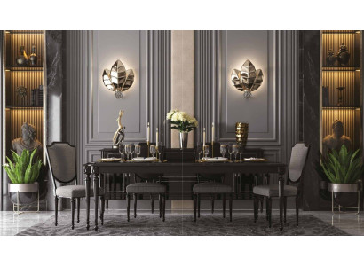 Dining room Set Wood Table Tables 7-piece Complete Set Dining table + 6 Chairs