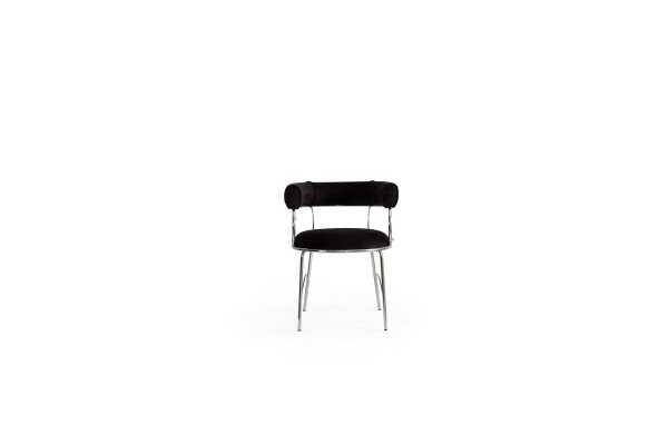 Designer Black Bar Stool Luxury Dining room Metal Frame Chairs