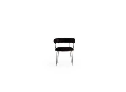 Designer Black Bar Stool Luxury Dining room Metal Frame Chairs
