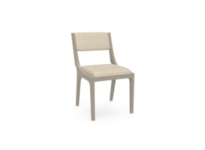 Designer Chair Dining room chair Textile Fabric White Real wood new