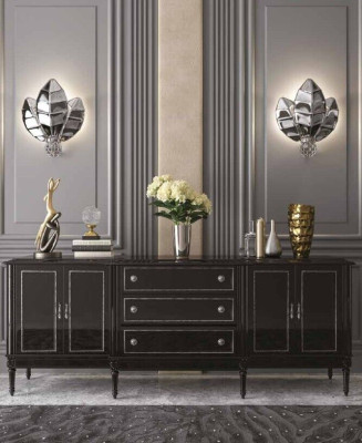 Living room Chest of drawers Lowboard Black Sideboard Wood Modern Furniture new