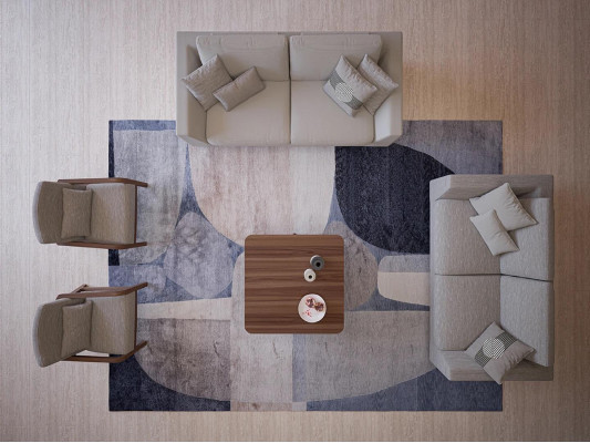 Design Sofa Set 3-piece Two-seater Sofa Couch Upholstered furniture 2x Armchair Living room