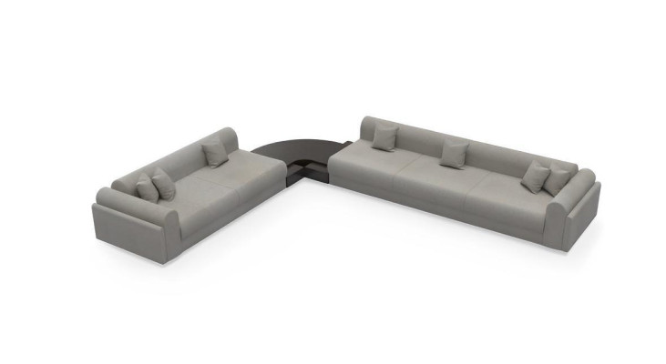 Corner sofa L-shape Textile Corner sofa Sofa Upholstery Premium Couch Couches Furniture