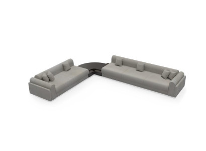 Corner sofa L-shape Textile Corner sofa Sofa Upholstery Premium Couch Couches Furniture