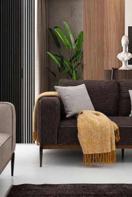Sofa set 431 Seater Sofa Suite Beige Sofas Armchair Modern Set