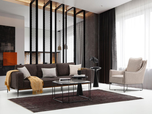 Sofa set 431 Seater Sofa Suite Beige Sofas Armchair Modern Set