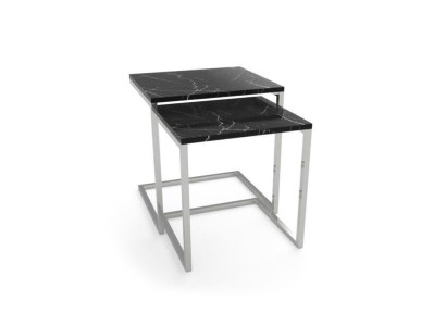 Side table Living room Furniture Material Black stainless steel Design Table