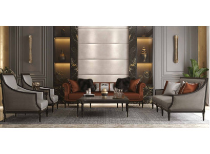 Sofa set 4+3+1+1 Seater Set Design Sofa Upholstery Couch Modern Luxury
