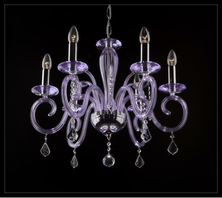 Bohemia Modern Chandelier Light Ceiling Lights Chandelier Crystal Mauve Lamp