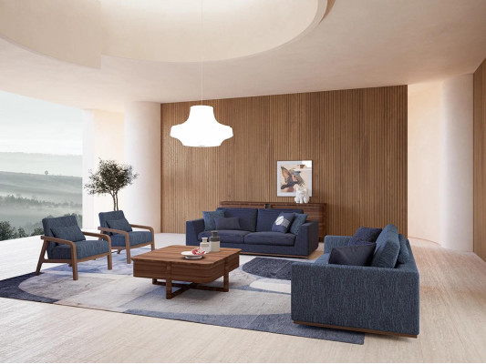 Living room Modern Fabric Sofa Two-seater Sofa Couch Luxury Design Furnishings