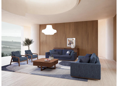 Living room Modern Fabric Sofa Two-seater Sofa Couch Luxury Design Furnishings